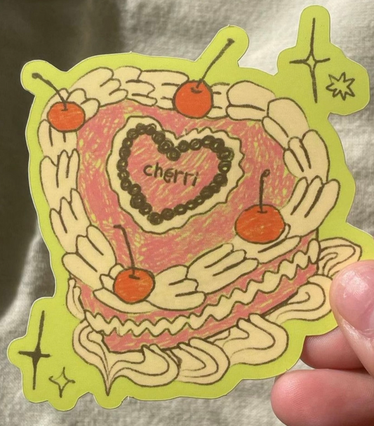 Fancy Cherri Cake Sticker